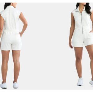 New Avia Romper Women Sz XXL (20) Wheat Heather Performance 1 Pc Pockets Fr Ship